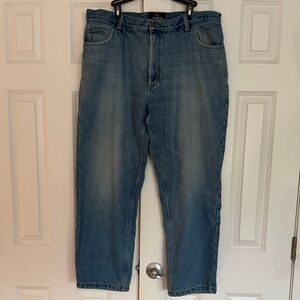 Red Head Men’s  Blue Jeans with green fleece lining  size 40x30